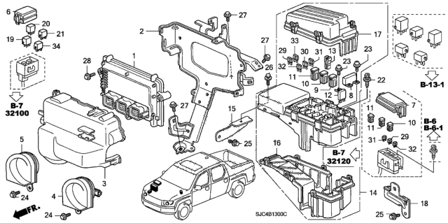 2011 Honda Ridgeline  Cover (Upper) Diagram for 38254SJCA02