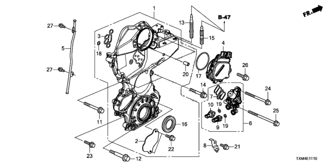 2021 Honda Insight  Valve Assembly, Spool Diagram for 158105R0003