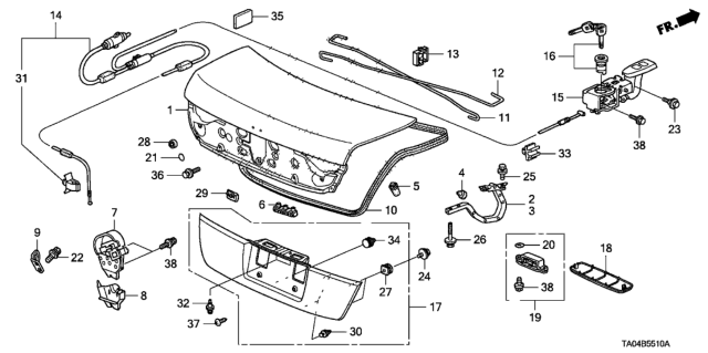 2008 Honda Accord Nut, Garnish (6MM) Diagram for 90303S9A003