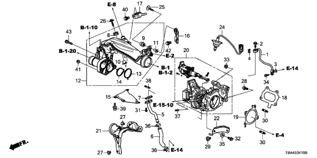 2017 Honda Civic  Bolt, Stud (6X14) Diagram for 92900060141B