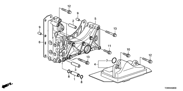 2015 Honda Accord Hybrid  Plate, Regulator Separating Diagram for 272125M4000