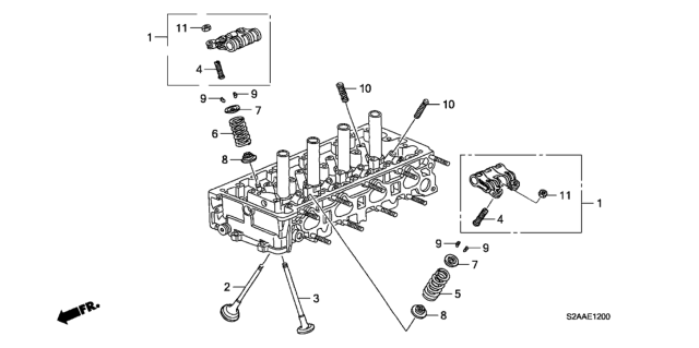 2008 Honda S2000  Spring, Exhuast Valve (Orange) (Nippon Hatsujo) Diagram for 14762PZXA01