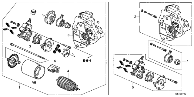 2014 Honda Accord  Bolt Set Diagram for 31202RL8A01