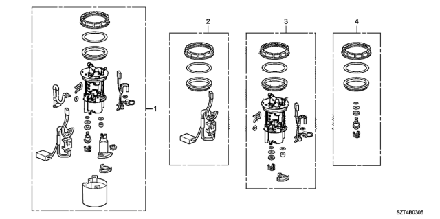 2011 Honda CR-Z Regulator Assembly, Pressure Diagram for 17052SZTL00