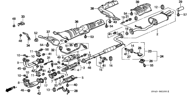 1996 Honda Accord  Bolt, Flange (6X12) (Iwata Bolt) Diagram for 90023PR7A01
