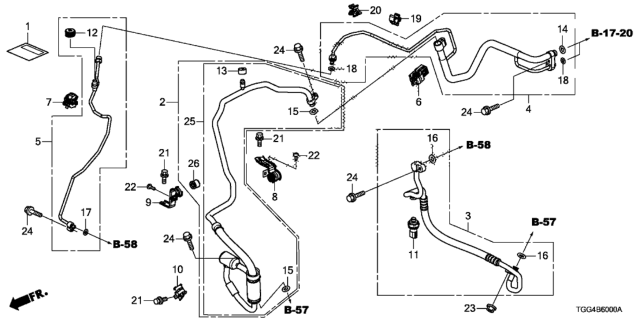 2018 Honda Civic  Hose, Discharge Diagram for 80315TGGA01