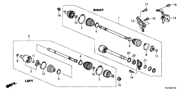 2016 Honda Pilot  Cover, Heat Diagram for 44517SZAA00