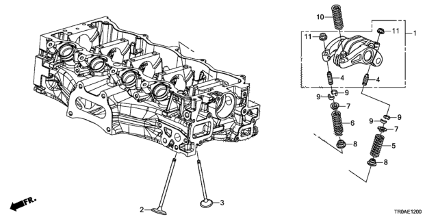 2013 Honda Civic Spring, In. Valve (Violet) (Chuo Spring) Diagram for 14761RNAA02