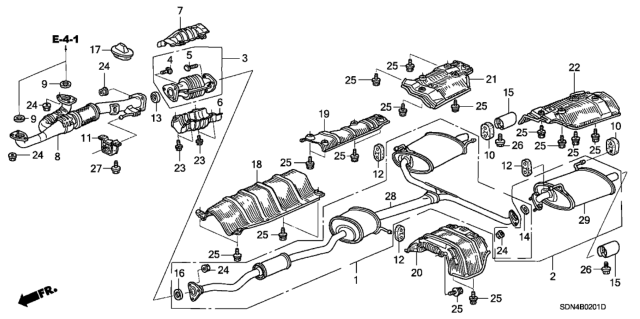 2004 Honda Accord Bolt, Special (6X12) Diagram for 12319RCAA00