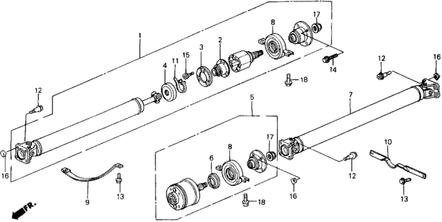 1988 Honda Civic Bolt, Flange (10X29) Diagram for 90382SH9003