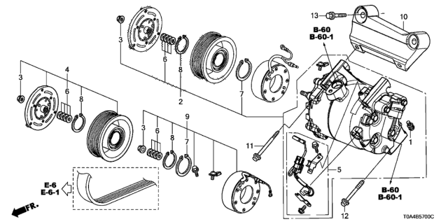 2013 Honda CR-V  Set, Thermal Diagram for 38908RX0A01