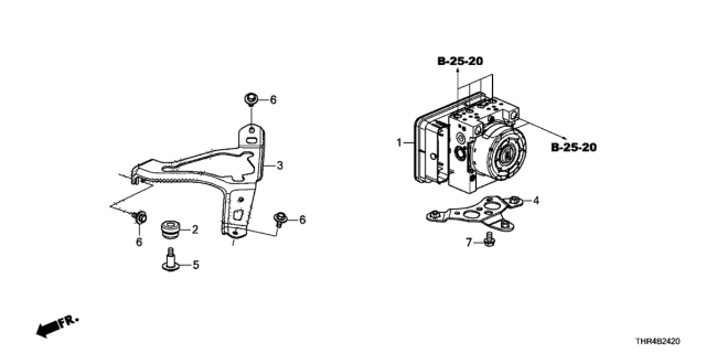 2022 Honda Odyssey  MODULATOR ASSY-, VSA Diagram for 57100THRA82