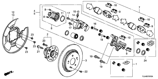 2017 Honda CR-V  Pin (B) Diagram for 45263SZTG01