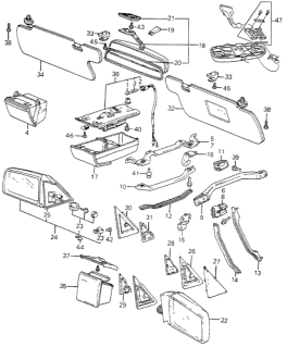 1983 Honda Accord  Bulb (12V 5W) (Daiichi) Diagram for 34295538003