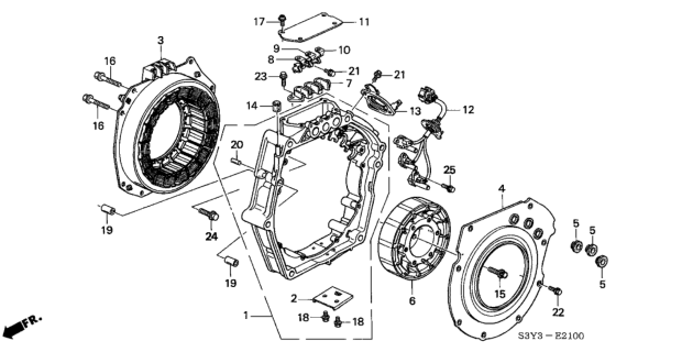 2000 Honda Insight  Pin, Dowel (8X10) Diagram for 9430308100