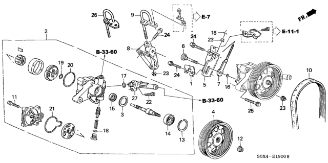 1999 Honda Odyssey  Joint, Inlet Diagram for 56123PVFA01