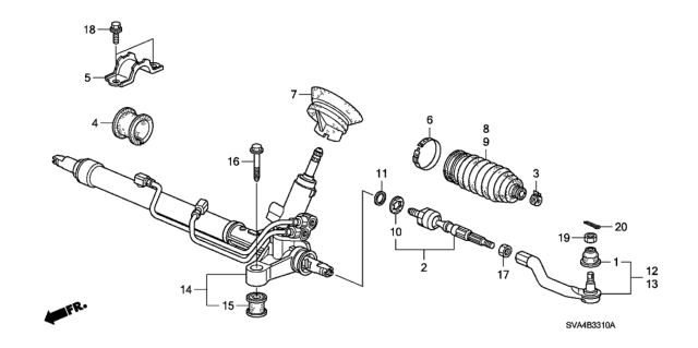 2007 Honda Civic  Cushion B, Gear Box Diagram for 53436SNAA01