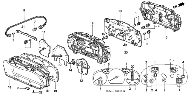 2001 Honda Accord  Socket Assy., Bulb Diagram for 35505SJ4003