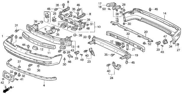 1993 Honda Prelude  Nut-Washer (8MM) Diagram for 90202P0AA01