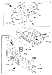 1999 Honda Passport  Bolt (8X30) Diagram for 8970353840