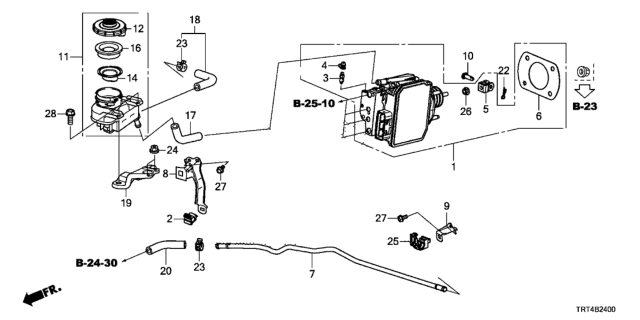 2017 Honda Clarity Fuel Cell Clamp, Wire Diagram for 42514TRTJ01