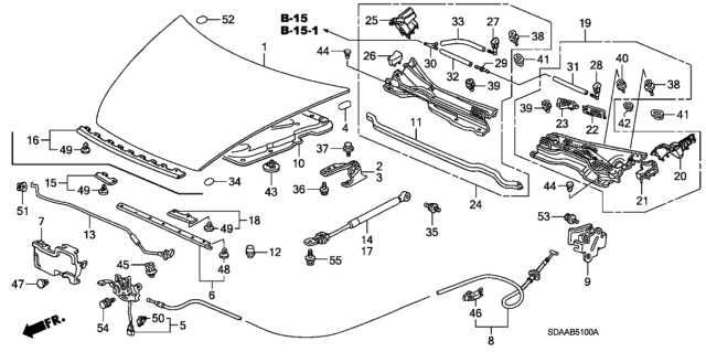 2007 Honda Accord Seal, RR. Floor Hole Diagram for 70256SB2000