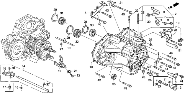 1994 Honda Prelude  Bearing, Ball (63/32-27) Diagram for 91006PX4003