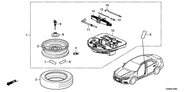 2020 Honda Insight  SHAFT WRENCH Diagram for 89218TXMA01