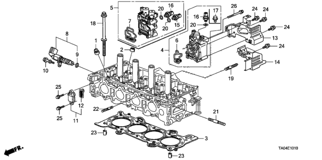 2010 Honda Accord  Filter Assy., Spool Valve Diagram for 15815R41L01
