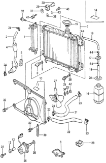 1981 Honda Accord  Protector, Hose Diagram for 15912689000