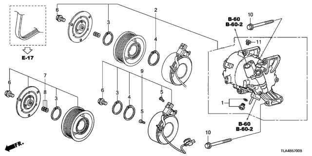2019 Honda CR-V  Coil Set Diagram for 389245ANA01
