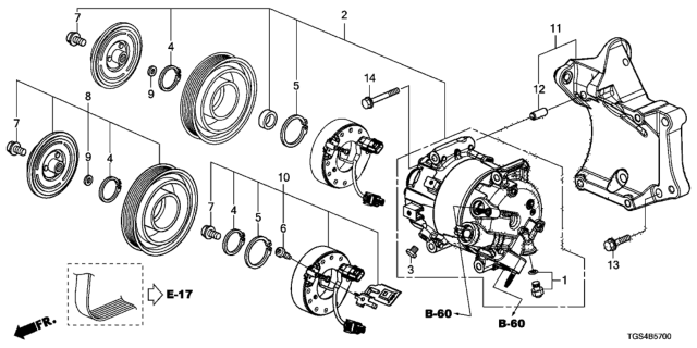 2019 Honda Passport  Screw (5MM) Diagram for 388275J6A01