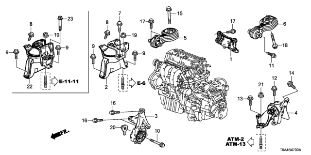 2016 Honda CR-V  Bolt, Flange (12X38) Diagram for 90162SYP000