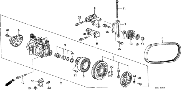 1986 Honda Accord  Bolt, Special (5X16) Diagram for 90001PH5951