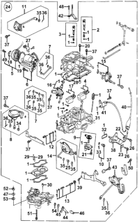 1979 Honda Accord  Bolt-Washer (5X20) Diagram for 16206657300