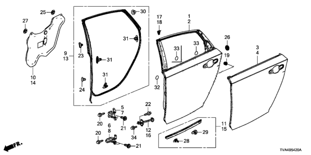 2020 Honda Accord  Clip Diagram for 91530TY2003