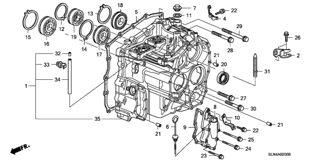 2008 Honda Fit  Hanger, Transmission Diagram for 21231RMM000