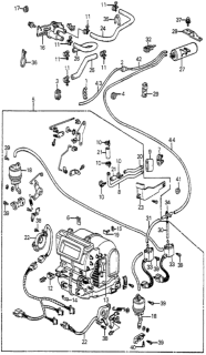 1984 Honda Accord  Clamp, Water Hose Diagram for 39223634671