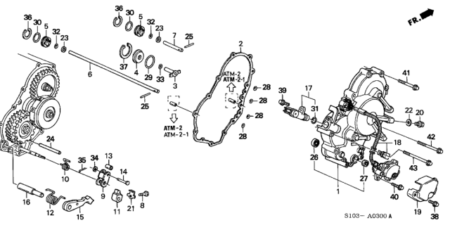 2001 Honda CR-V  Washer, Lock (6MM) Diagram for 90433P0G000