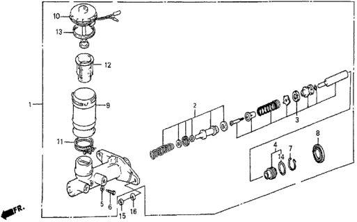 1985 Honda Prelude O-Ring, Connector Diagram for 57173SB0801
