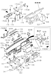 1999 Honda Passport  Bolt, Flange (6X10) Diagram for 8971000470
