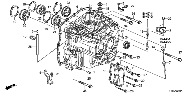 2013 Honda Fit  Stay B, Harness Diagram for 21514RMM000