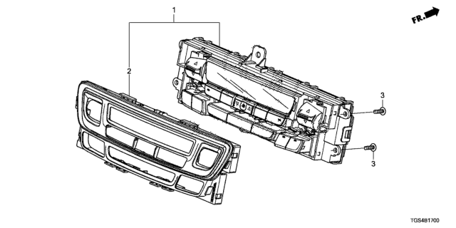 2021 Honda Passport  Control (Deep Black) Diagram for 79600TGSA72ZA