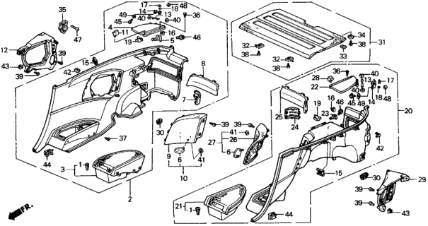 1990 Honda CRX  Screw, Pan (4X12) Diagram for 93500040120G
