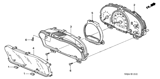 2008 Honda Odyssey Visor Diagram for 78155SHJA01