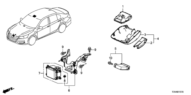2014 Honda Accord Acc Unit Diagram for 36700T3VA02