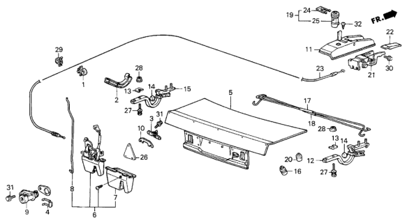 1987 Honda Civic Screw, Tapping (4X8) Diagram for 9390334180