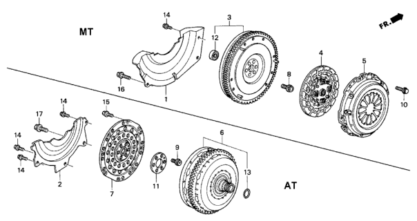 1996 Honda Civic Washer (40X85X2) Diagram for 90429PLM000