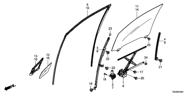 2017 Honda Ridgeline Bolt-Wash, 6X16 Diagram for 90106TK4A00