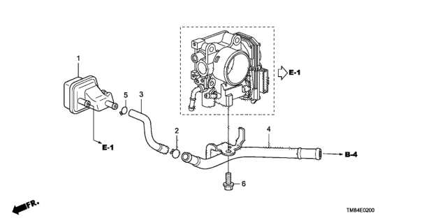 2013 Honda Insight  Joint, Purge Diagram for 36166RBJ003